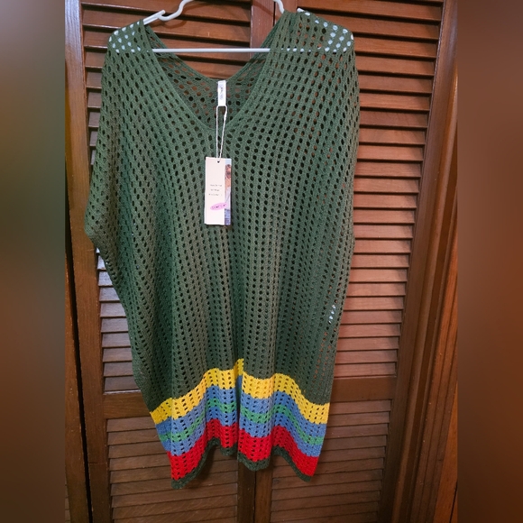 Dokotoo Other - Dokotoo Multicolor Crochet Swim Coverup